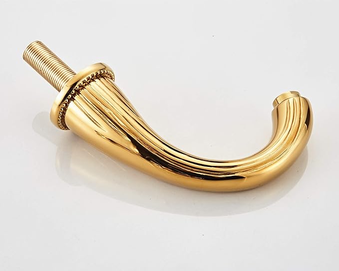 Bathroom Sink Faucet 3 Hole Deck Mounted Widespread Brass Bathroom Faucet Crystal Handle Mixer Tap,Gold(Ti-PVD)
