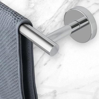 Newfun 10-Pieces Polished Chrome Bathroom Hardware Set 24 Inch | Includes 24 Inch Towel Racks for Bathroom Wall Mounted, Toilet Paper Holder, Towel Hooks, Towel Rings for Bathroom Wall