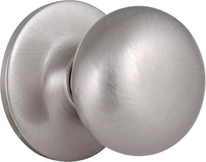 Design House 753301 Cambridge 2-Way Adjustable Passage Door Knob, Satin Nickel
