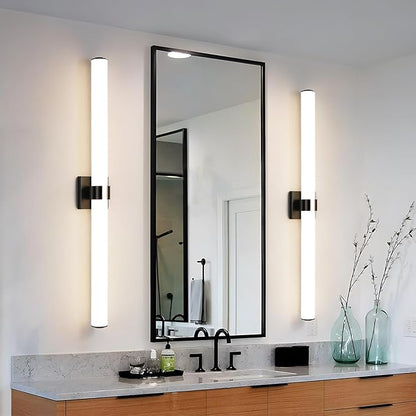 Bathroom Vanity Light - 39 Inch Black Bathroom Lighting Fixtures Over Mirror 36W 3000K Dimming LED Vanity Light Bar Modern Vanity Light Fixture for Mirror Bedroom Living Room
