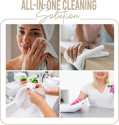 DAN RIVER 12 Pack Cotton Wash Cloths Set for Showering [12x12] Tan | Lighter Weight, Quick to Dry, Super Soft & Absorbent Face Towels, Hotel Quality, Perfect for Bathroom, Gym, Spa
