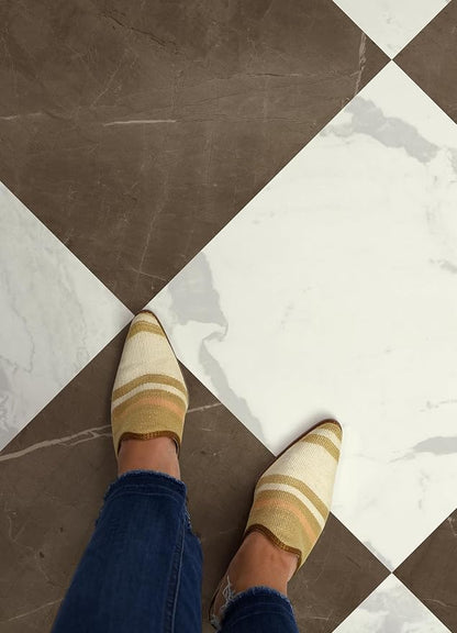 FloorPops x Chris Loves Julia Bonneville Bronze Peel and Stick Floor Tiles, FP6524