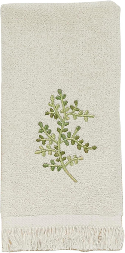 Avanti Linens Greenwood Fingertip Towel, Ivory, 18.00" x 11.00"