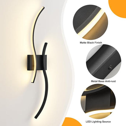 KARTOOSH Hardwired LED Vanity Lights for Bathroom | 1 Pack 31.5 Inch, 3CCT Dimmable, Waterproof, Rustproof, Bathroom Light Fixtures Over Mirror