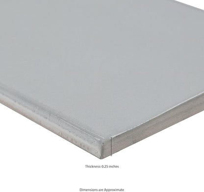 MSI Renzo Sky 3 Inch x 12 Inch Glossy Ceramic Subway Wall for Bathroom, Kitchen Backsplash, Accent Shower Wall Tile