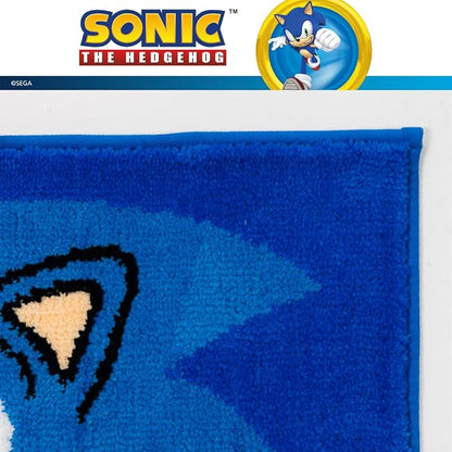 Sega Sonic The Hedgehog Gamer Kids Non Slip Poly Knit Plush Bathroom Mat Rug (Officially Licensed Product) By Franco