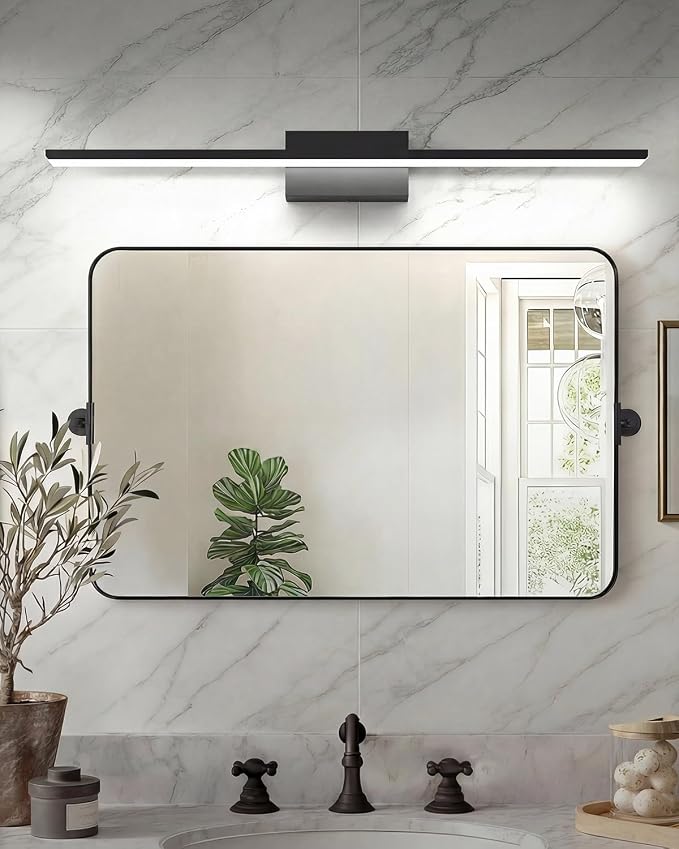 Modern LED Bathroom Vanity Light,40inch (39.76'') 36W 3300 Lumen Dimmable Powder Room Light Fixtures Over Mirror,5CCT Vanity Lights for Bathroom, ETL Certified,Slim Rectangular Bar