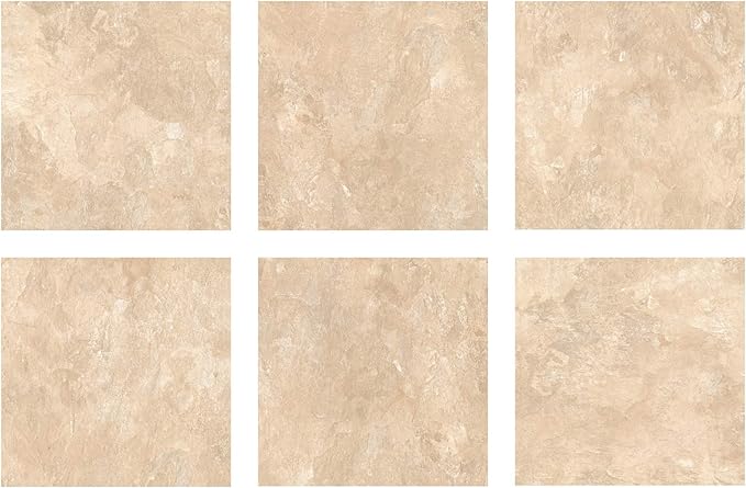 FloorPops FP3325 Canyon Peel & Stick Floor Tiles, Brown (Pack of 2)