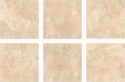 FloorPops FP3325 Canyon Peel & Stick Floor Tiles, Brown (Pack of 2)