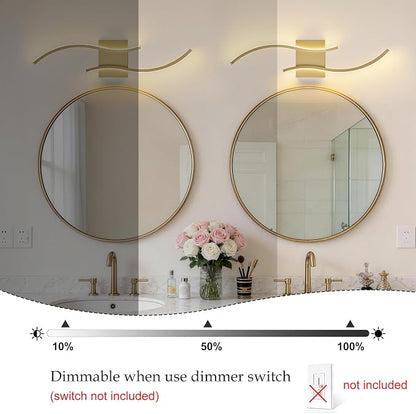 KARTOOSH Hardwired LED Vanity Lights for Bathroom | 2 Pack 23.6 Inch, 3CCT Dimmable, Waterproof, Rustproof, Bathroom Light Fixtures Over Mirror