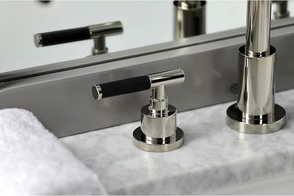 Fauceture FSC8929CKL Kaiser Widespread Bathroom Faucet with Pop-Up Drain, Polished Nickel