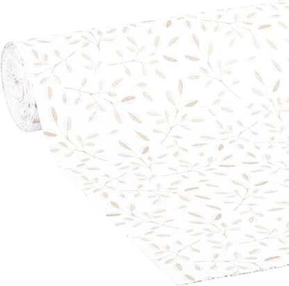 Smooth Top EasyLiner for Cabinets & Drawers - Easy to Install & Cut to Fit - Shelf Paper & Drawer Liner Non Adhesive - Non Slip Shelf Liner - 20in. x 6ft. - 6 Roll Project Pack - Taupe Buds