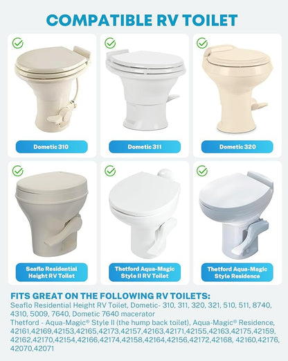 Kohree RV Bidet for Camper RV Toilet, Non Electric Bidet Attachment | for RV Toilet Seat with Water Pressure Controls, Retractable Self-Cleaning Dual Nozzles & Modes for Rear and Feminine Wash
