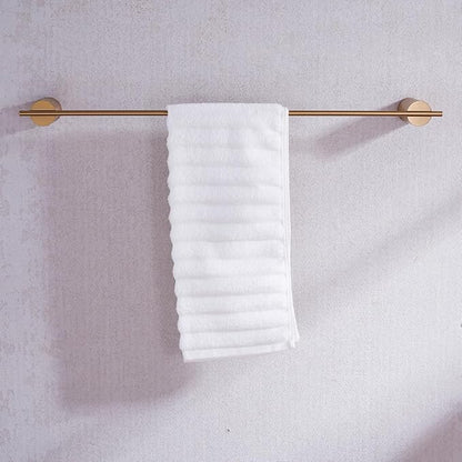 RARANDOM Champagne Bronze Bathroom Hardware Set 5 Pieces Include 24 inch Towel Bar Towel Ring Toilet Paper Holder Towel Hook for Bathroom,SUS304 Stainless Steel.RD96068S-5CB-2