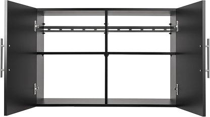 Prepac's HangUps Upper Storage Cabinet - Elegant and Spacious Wall Cabinets to Maximize Your Storage, 36" Size, Classic Black Finish