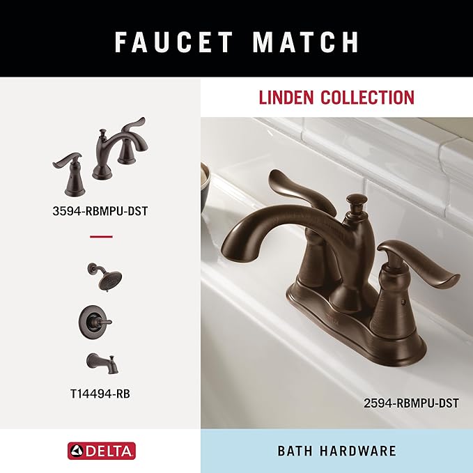 Delta Linden (1-Pack) Hand Towel Holder Venetian Bronze Towel Racks for Bathroom Wall Round Towel Ring Holder for Bath Towel Hanger for Kitchen, Bathroom Accessories 79446-RB