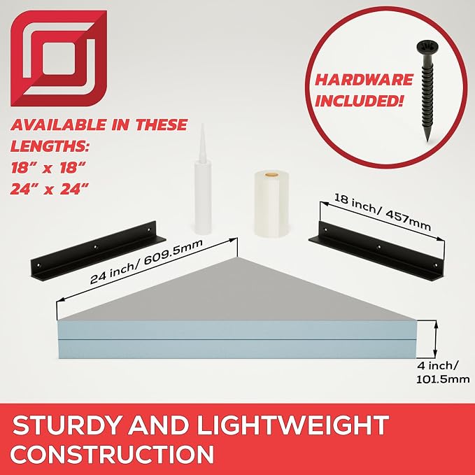 The Original Granite Bracket -The Original (24x24) Floating Corner Shower Bench Kit with Wedi-Transform Your Shower with Style. Shower Remodel, Shower Bench, DIY Shower Benches,