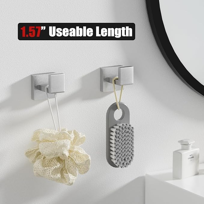 20-Piece Brushed Nickel Bathroom Accessories Set 23.6 Inch Towel Bar Set. | SUS 304 Stainless Steel Bathroom Hardware Set Towel Racks for Bathroom, Robe Towel Hooks, Toilet Paper Holder Wall Mounted.