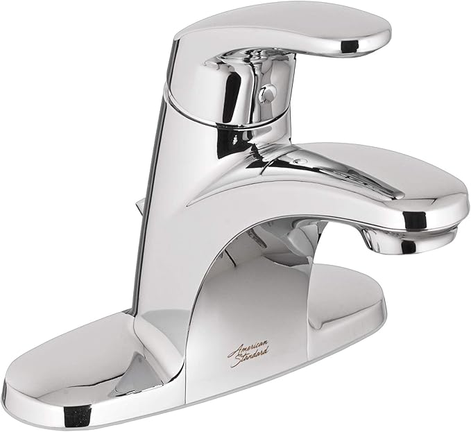 American Standard 7075000.002 Colony Pro Single-Handle Bathroom Faucet with Metal Drain, 1.2 GPM, Polished Chrome