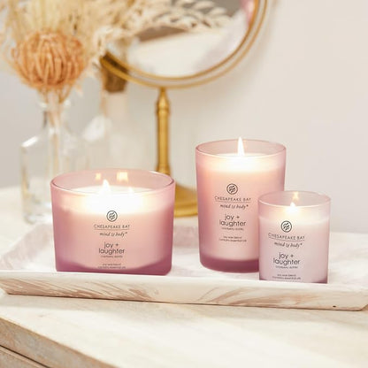 Chesapeake Bay Candle Scented Candle Joy + Laughter (Cranberry Dahlia) Medium Home Décor