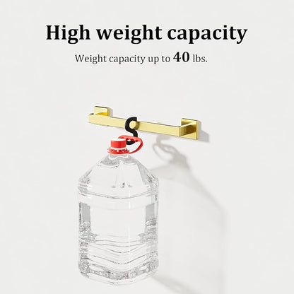 Alise Gold Towel Bar Towel Racks for Bathroom Wall Mount 16 Inch | SUS304 Stainless Steel Bathroom Towel Holder, Full Square Towel Rod Towel Hanger for Bathroom Lavatory Kitchen