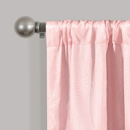 Lush Decor Night Sky Sequins Valance, Single, 84" W x 18" L, Blush & Silver - Extra Wide Curtain - Kitchen Curtain Valance - Modern Glam Decor - Bathroom Or Kitchen Valance For Windows