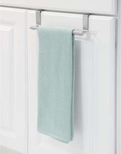 iDesign Stainless Steel 9-inch Over-the-Cabinet Towel Bar - Set of 2 - Brushed