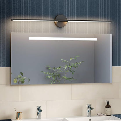 Modern Bathroom Vanity Light 40Inch,30W Matte Black Led Bathroom Light Fixture Over Mirror 360° Rotatable 5000K