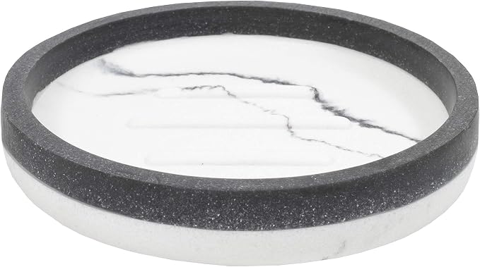 Sweet Home Collection Bathroom Accessories Sets Unique Collections Modern Classic Contemporary Decorative Beautiful Designs Bath Shower Tub Décor, Soap Dish, Marbelized