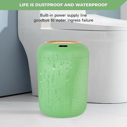 Pukomc Smart Sensor Wastebasket, Convenient and Hygienic Easy to Use | Technology Sensor Waterproof Wastebasket Plastic Trash Can for Kitchen, Bathroom, Bedroom, Living Room, Office and Outdoor