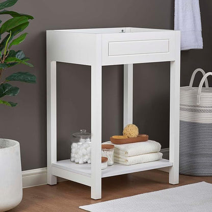 Modway Altura 24" Bathroom Vanity Cabinet (Sink Basin Not Included), 24 Inch, White
