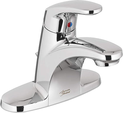 American Standard 7075000.002 Colony Pro Single-Handle Bathroom Faucet with Metal Drain, 1.2 GPM, Polished Chrome
