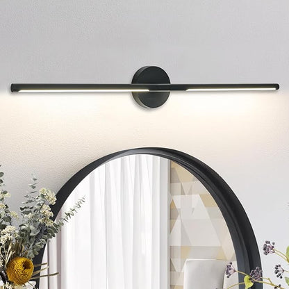 Matte Black Bathroom Light Fixtures Over Mirror 43 Inch, 33W 360° Rotatable Dimmable 4000K Led Vanity Light Bar, Modern Bathroom Vanity Lights Above Mirror