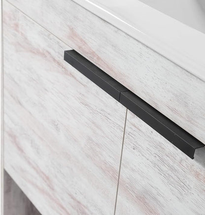 Phoenix 30 Inch Bathroom Vanity with Sink – Modern Design, Soft-Close Doors, Storage Drawers, Durable Build – Rustic Vanity for Small Bathrooms (Full Assembly Required)
