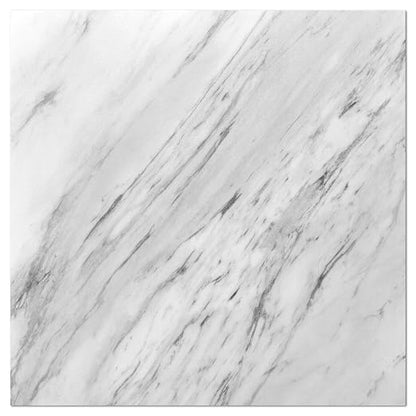 Art3dwallpanels Peel and Stick Floor Tiles 30-Pack 12x12 inch White Marble | Self Adhesive, Waterproof Vinyl Flooring, Marble Pattern for Kitchen, Dining Room, Bedrooms, Cover 30 Sq. Ft