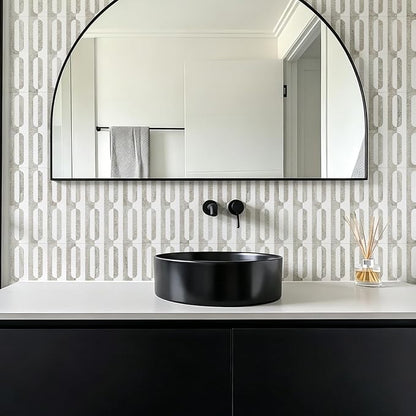 STICKGOO Peel and Stick Backsplash Tiles 12"x12", Waterproof Stick on Kitchen & Bathroom Backsplash, PVC Self Adhesive Wall Tiles for Fireplace, White/Beige Slate (10 Sheets)