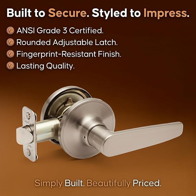Copper Creek DL1220SS Daley Lever, Standard, Satin Nickel