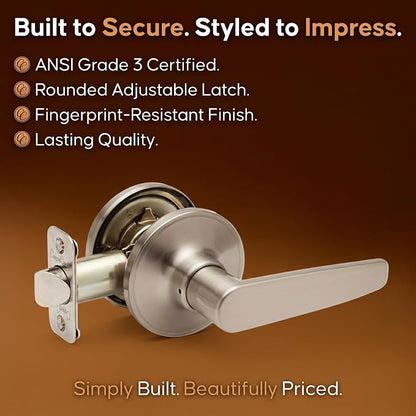 Copper Creek DL1220SS Daley Lever, Standard, Satin Nickel