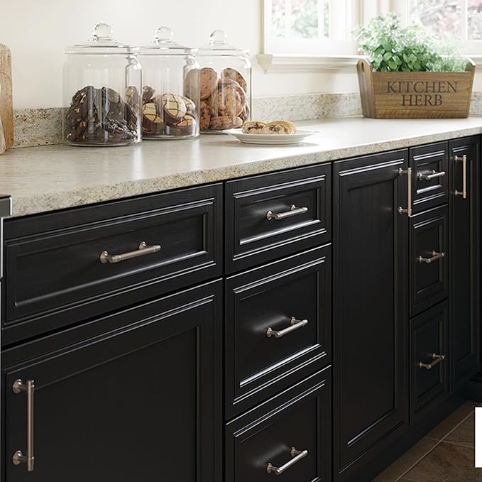 Franklin Brass Francisco (10-Pack) Cabinet Handles 4" Hole Center Pulls | Satin Nickel Hardware for Kitchen Drawers, Dressers, Furniture P29617K-SN-B