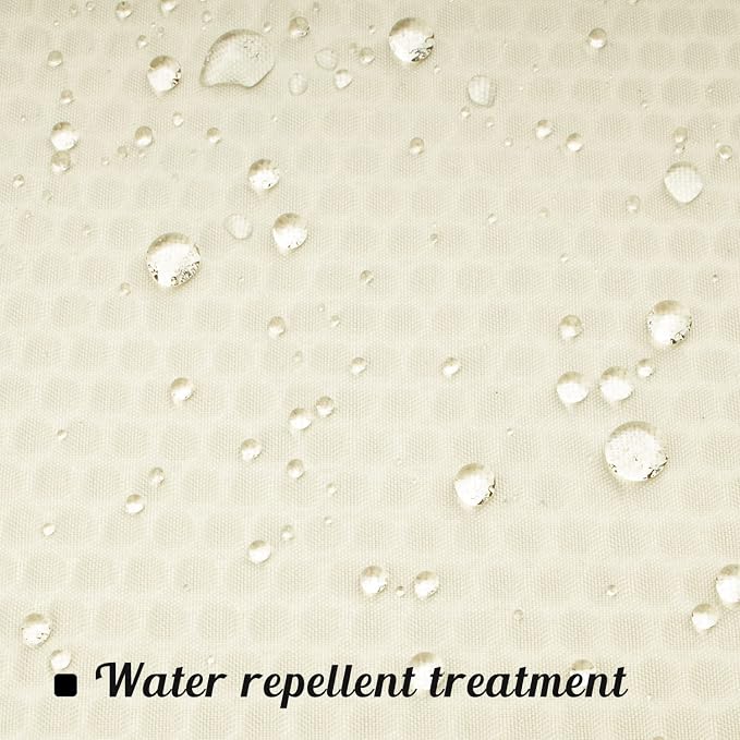 Embossed Microfiber Long Shower Curtain Liner 71 x 75 inches, Soft Fabric Shower Curtain Washable and Water Repellent,71x75, Cream