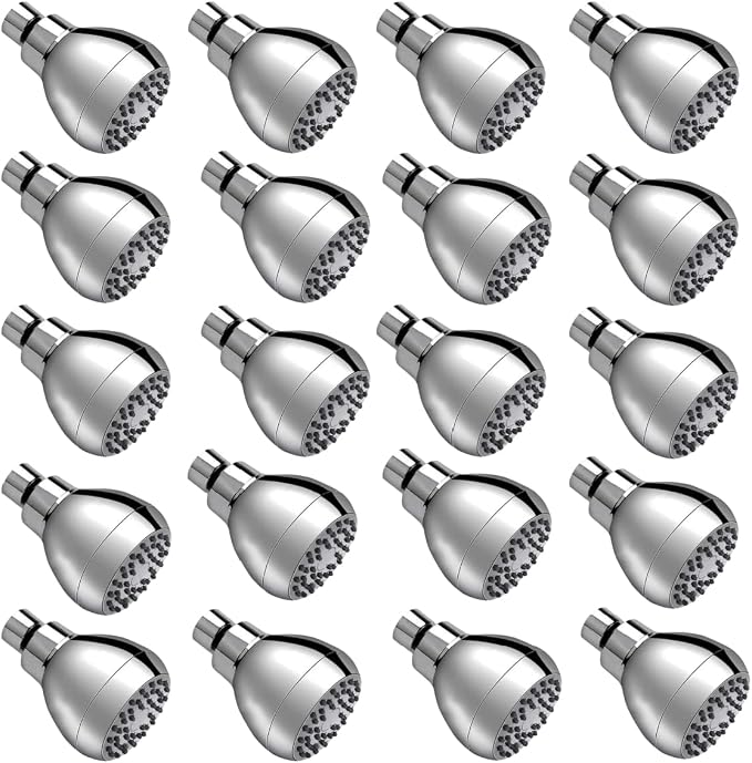 High Pressure Fixed Shower Head 3 Inch Saving Water Chrome Anti-leak Shower Head For Powerful Water Rain Easy Installation for Relaxing and Comfortable Shower Experience