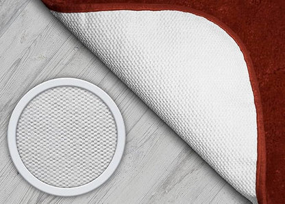 Garland Rug Traditional Nylon Washable Chili Pepper Red 3 Bath Rugs (17" X 24", 21" X 34", 21" X 34") - Soft, Absorbent, and Stylish for Your Bathroom