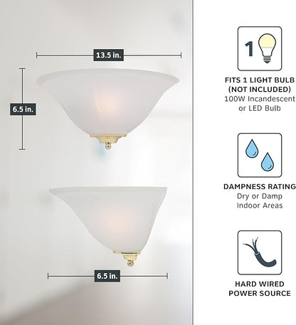 Designers Fountain 6020-AST Wall Sconce, 13 in , White