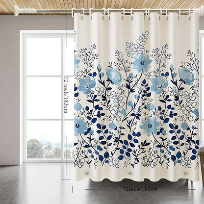Shower Curtain Liner, 100% Waterproof Peva Shower Curtains with 3 Duty Heavy Bottom Magnets and 12 Rust Proof Grommets, 72x72 Weighted Shower Liner for Shower Stall, Bathtubs