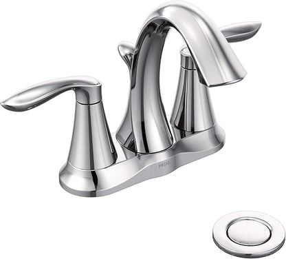 Eva Double Handle Centerset High Arc Bathroom Faucet