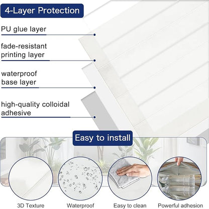 MORCART 2026 New Peel and Stick Backsplash, 10PCS 11.8"x11.8" | Vintage Pattern, 3D Adhesive Waterproof Wall Tiles for Kitchen, Bathroom, Living Room, Laundry Room, Subway Tiles