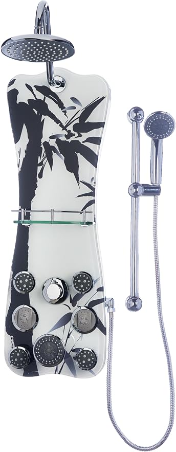 1101 Colonial Shower Spa, Black Bamboo