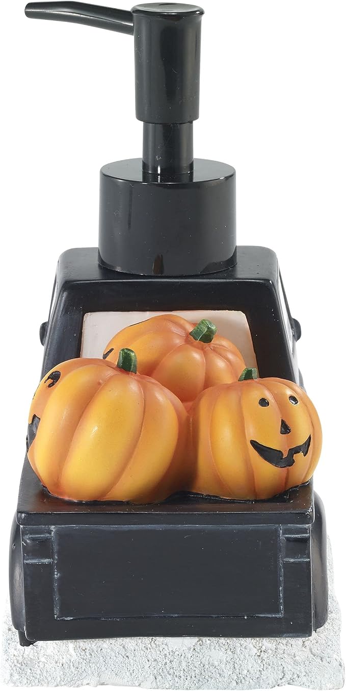 Avanti Linens - Soap Dispenser/Lotion Pump, Guest Bathroom Essentials, Spooky Truck Design Home Decor (Halloween Collection)