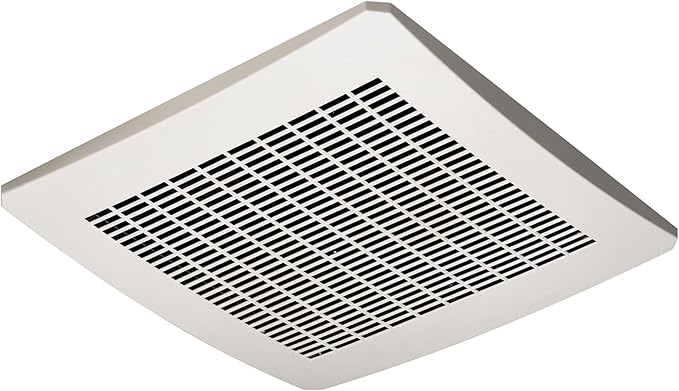 Delta Breez Signature Exhaust Ceiling Bath Fan 130 CFM Energy Efficient Quiet Operation Motor with Humidity Sensor and LED Indicator Light, White