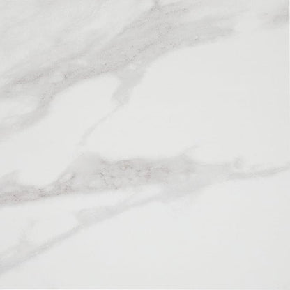 Daltile Perpetuo 12" x 12" Marble Look Porcelain Floor Tile in Matte Brilliant White for Kitchen, Bathroom, Living Room Floors | (13 PC Per Carton) (12.22 SQFT Per Carton)